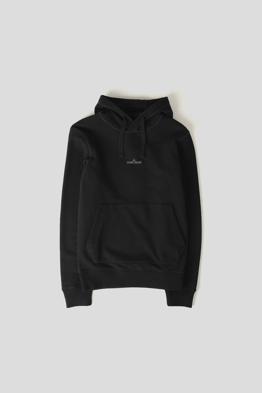 Stone Island - SWEAT-SHIRT À CAPUCHE BRODÉ NOIR - LE LABO STORE