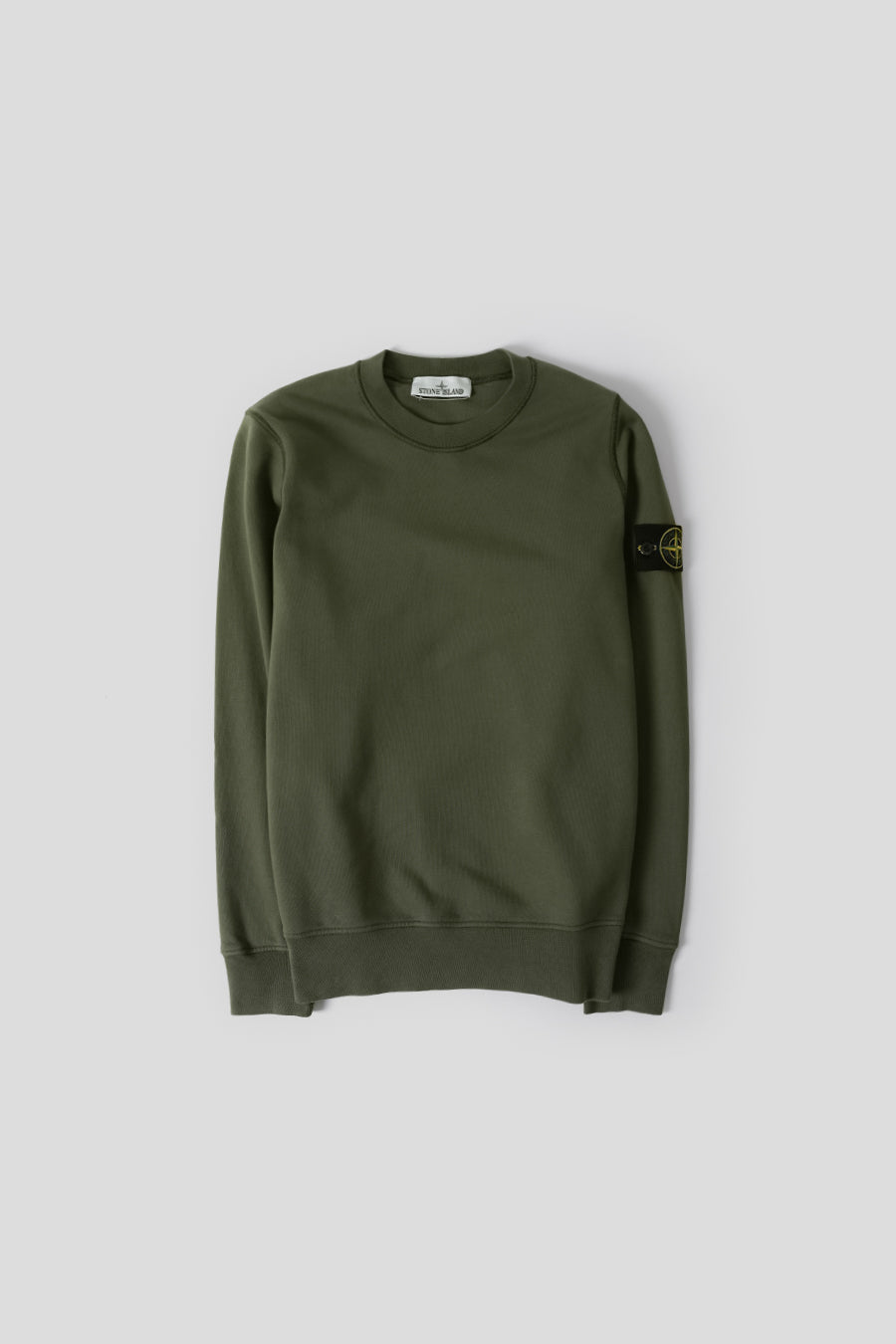 Stone Island - SWEAT-SHIRT COTON VERT FORÊT - LE LABO STORE