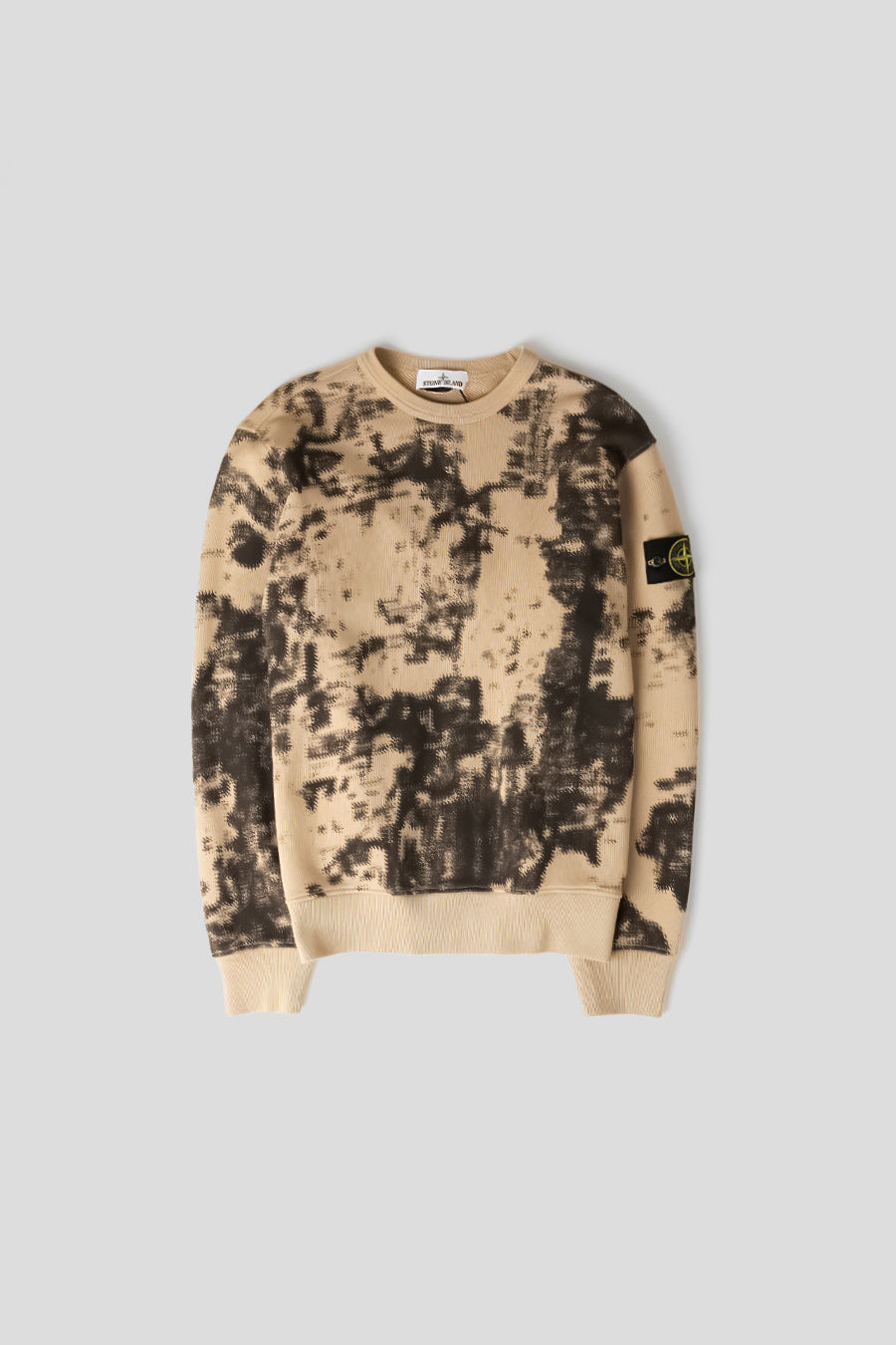 Stone Island - BROWN AND BLACK EARTH MAPPING CAMO SWEATSHIRT - LE LABO STORE