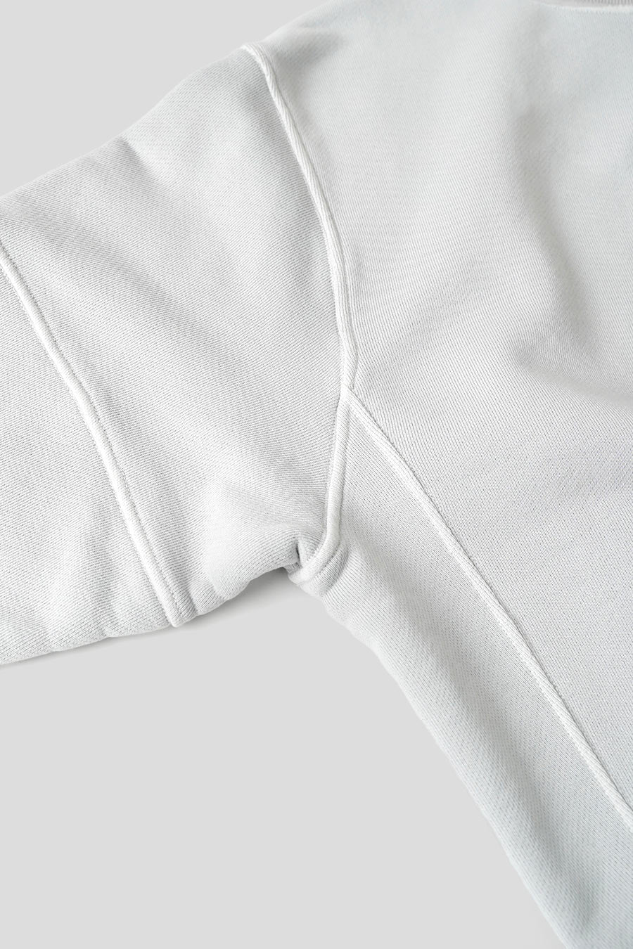 Stone Island - PEARL GREY ORGANIC COTTON SWEATSHIRT - LE LABO STORE