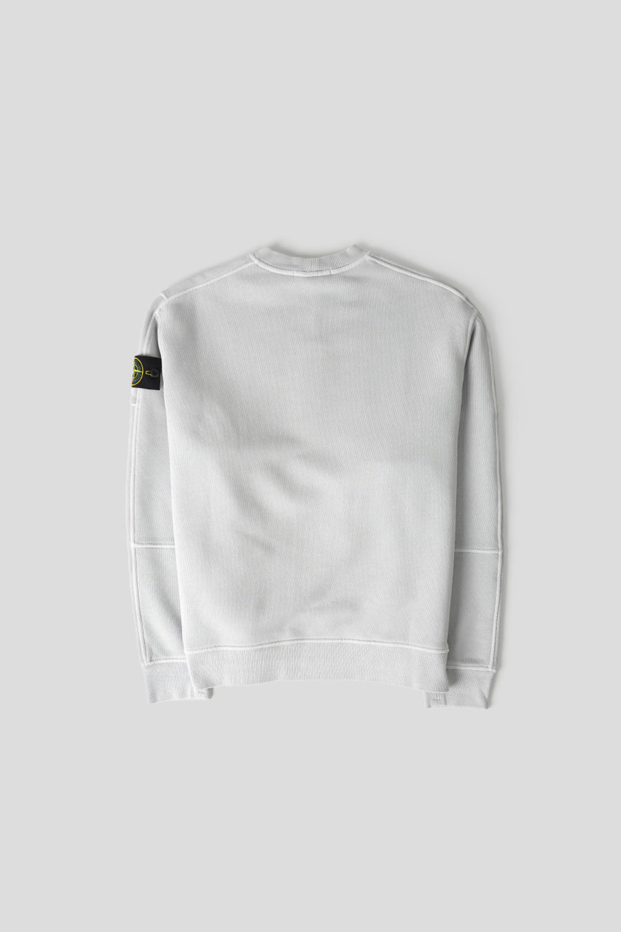 Stone Island - PEARL GREY ORGANIC COTTON SWEATSHIRT - LE LABO STORE