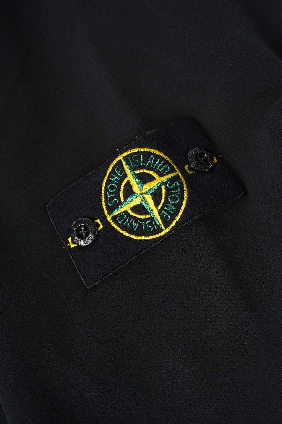 Stone Island - BLACK SWEATS BRUSHED ORGANIC COTTON FLEECE - LE LABO STORE