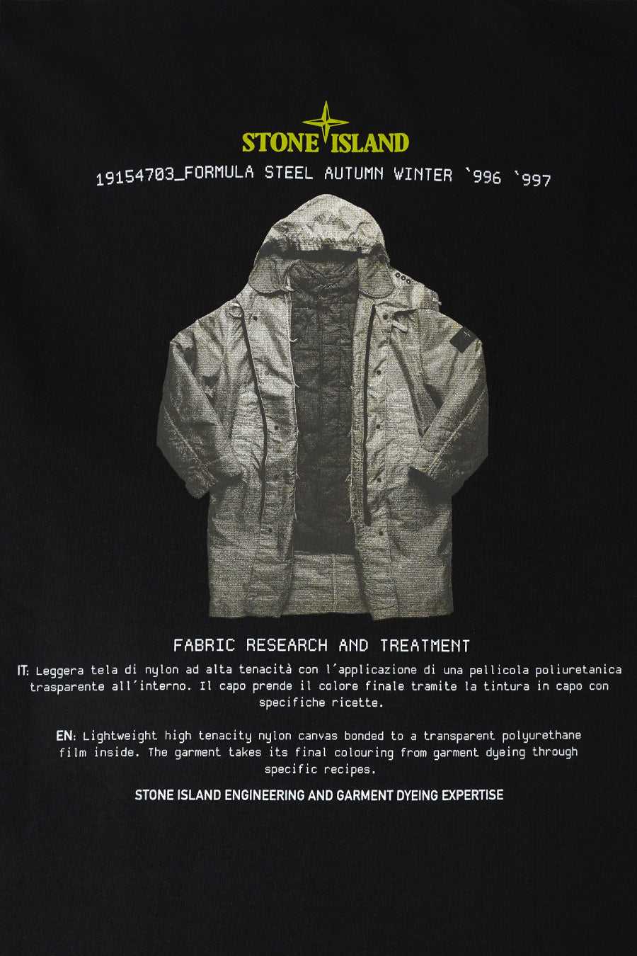 Stone Island - T-SHIRT ARCHIVIO NOIR - LE LABO STORE