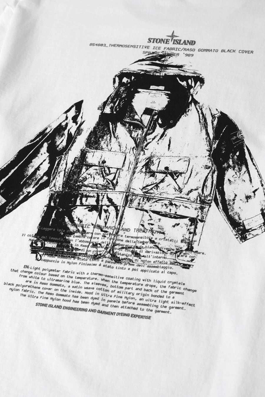 Stone Island - T-SHIRT ARCHIVIO SPRING SUMMER 989 BLANC - LE LABO STORE