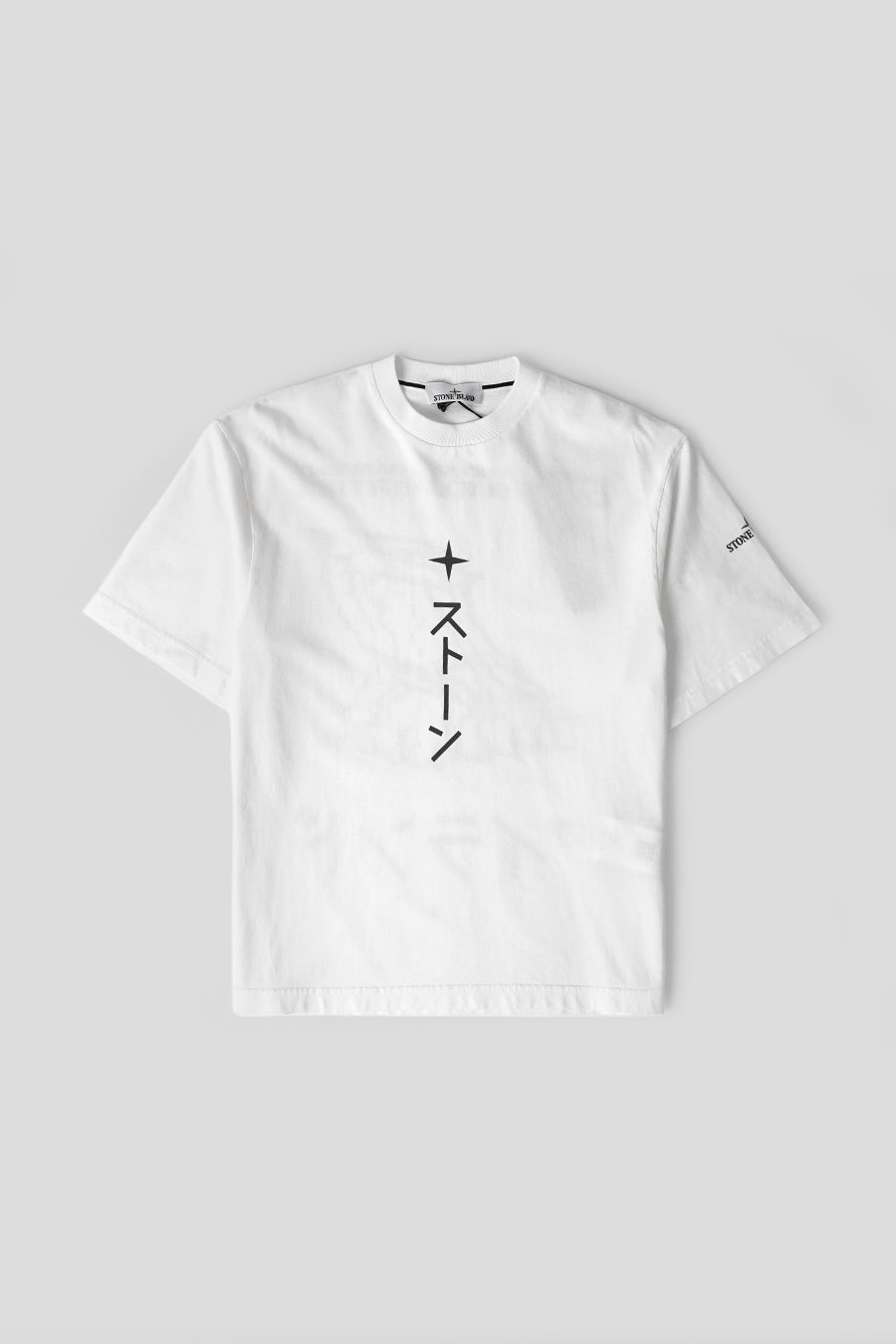 Stone Island - T-SHIRT COMBED ORGANIC COTTON JERSEY BLANC - LE LABO STORE