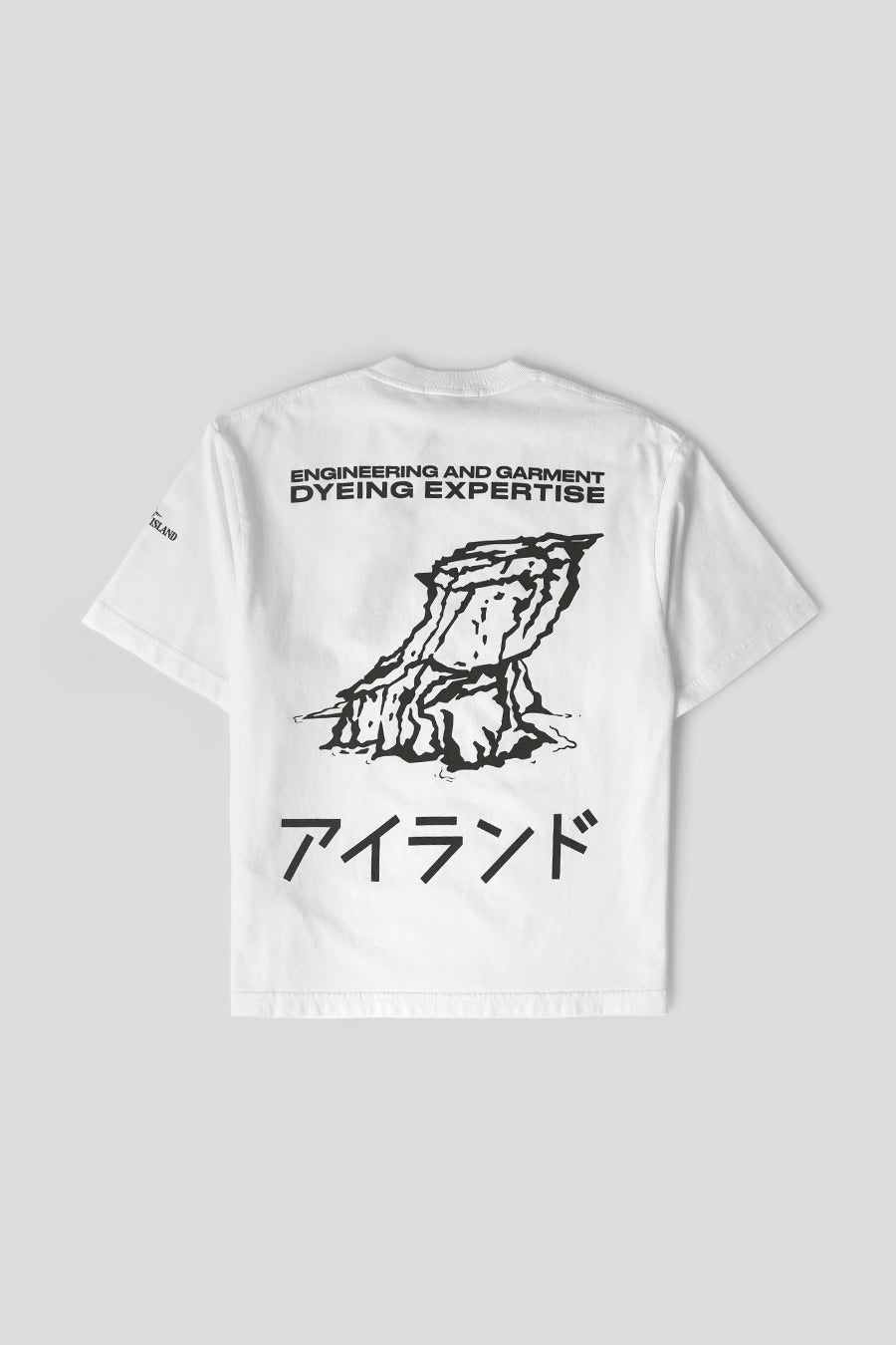 Stone Island - WHITE COMBED ORGANIC COTTON JERSEY T-SHIRT - LE LABO STORE