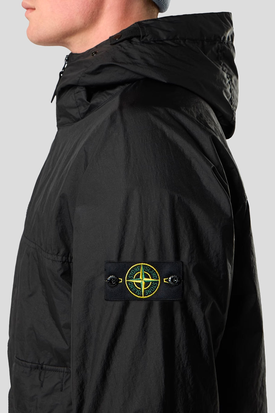 Stone Island - VESTE À CAPUCHE MEMBRANA 3L TC NOIRE - LE LABO STORE