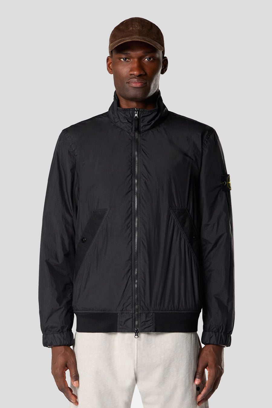 Stone Island - BLACK GARMENT DYED CRINKLE REPS NY JACKET  - LE LABO STORE
