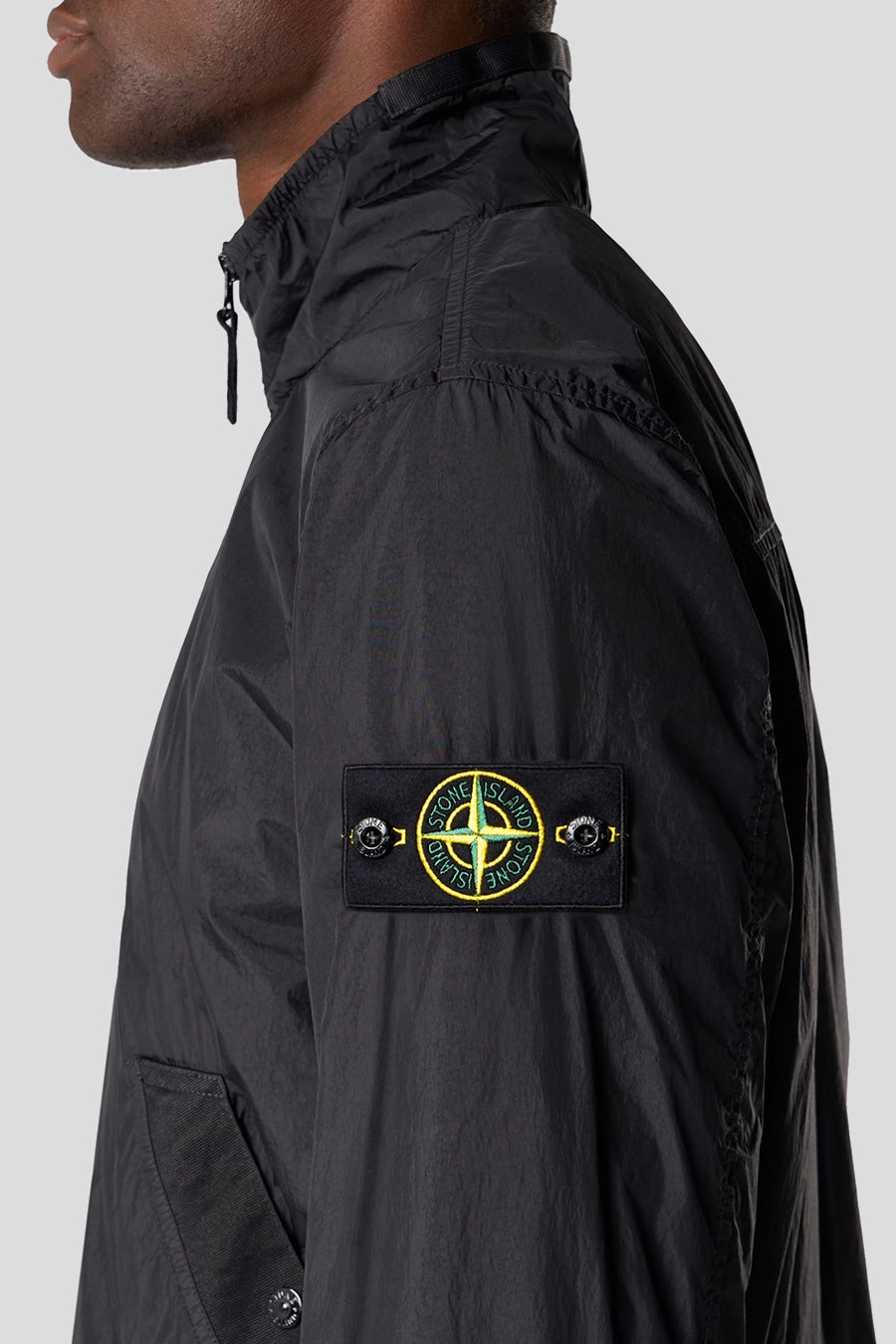 Stone Island - VESTE GARMENT DYED CRINKLE REPS NY NOIR - LE LABO STORE