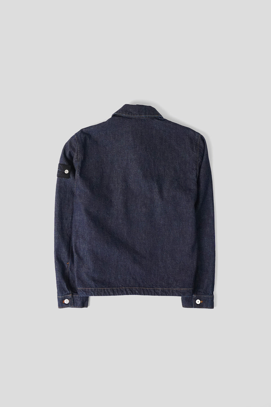 Stone Island - VESTE INDIGO DENIM BLEU DÉLAVÉ - LE LABO STORE
