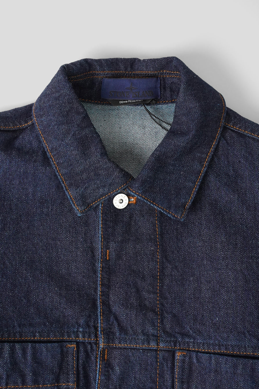 Stone Island - VESTE INDIGO DENIM BLEU DÉLAVÉ - LE LABO STORE