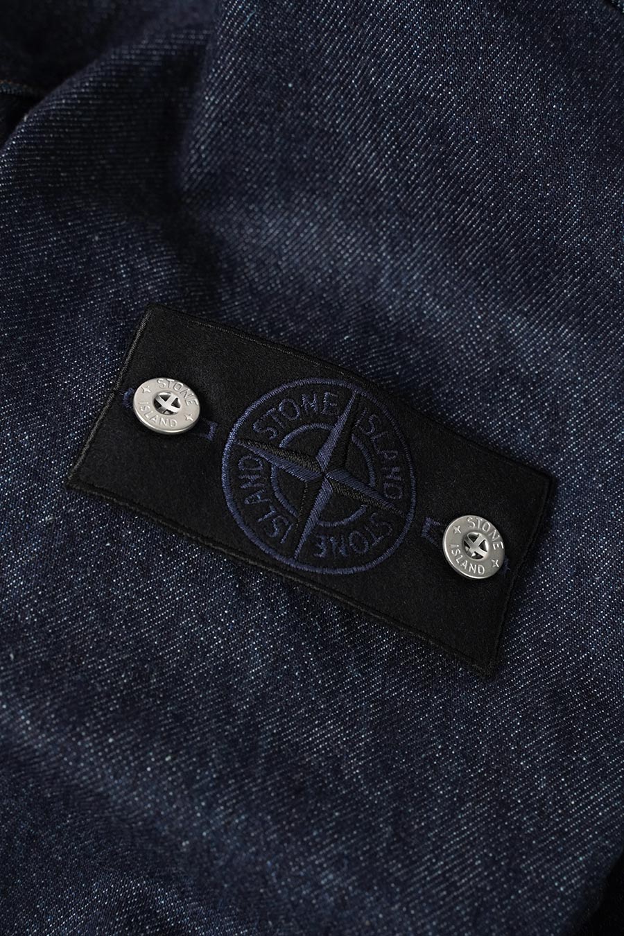 Stone Island - VESTE INDIGO DENIM BLEU DÉLAVÉ - LE LABO STORE