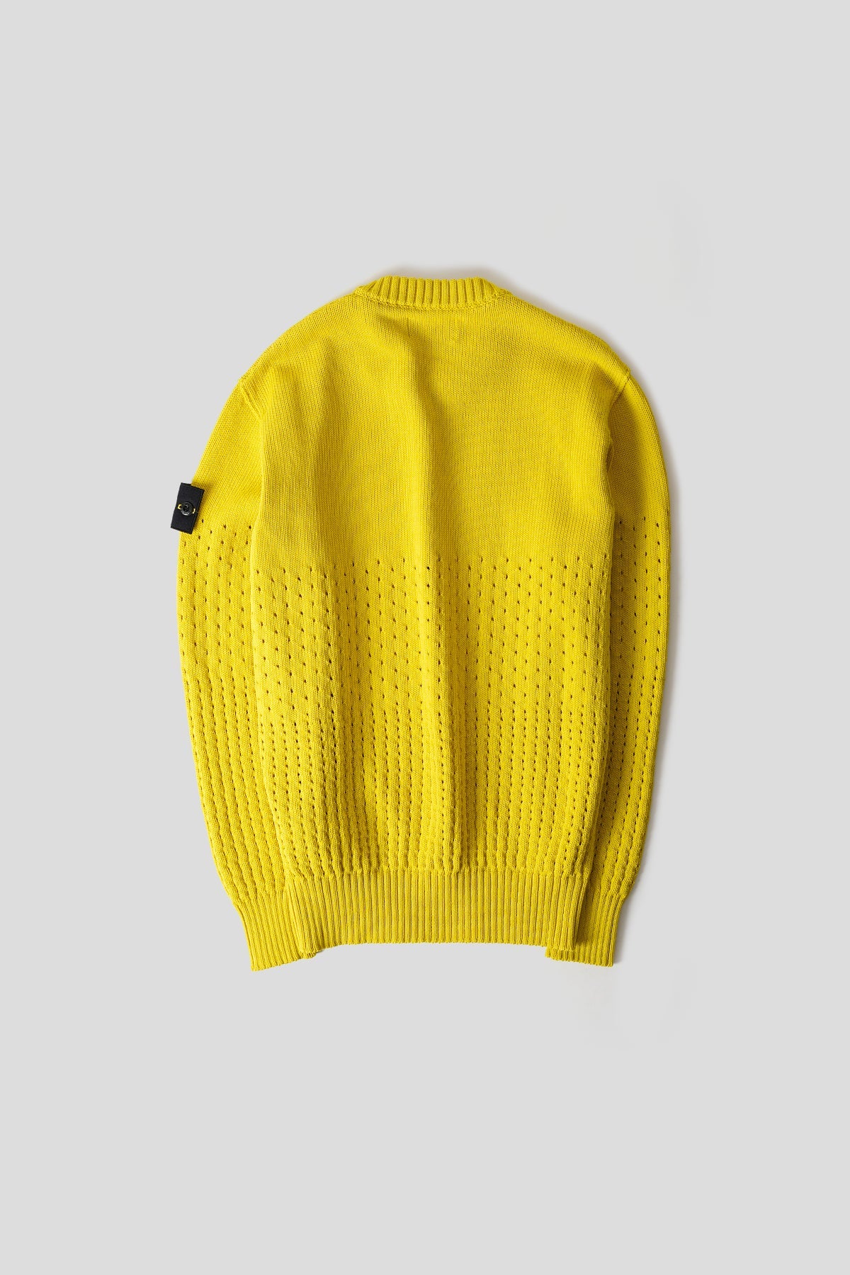 Stone Island - CREWNECK IN YELLOW COTTON AND NYLON BLEND - LE LABO STORE