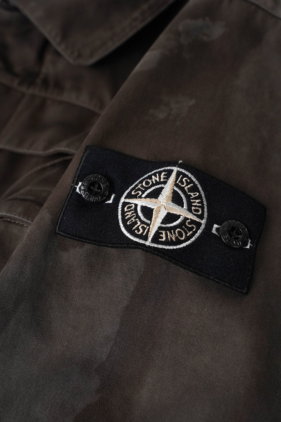 Stone Island - MANTEAU RASO GOMMATO 3L LASER CAMO VERT MILITAIRE - LE LABO STORE