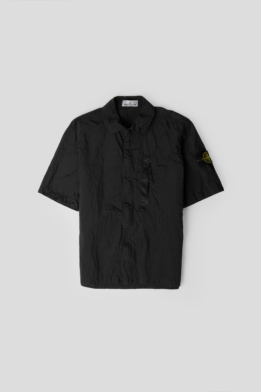 Stone Island - BLACK NYLON METAL SHORT-SLEEVED SHIRT  - LE LABO STORE