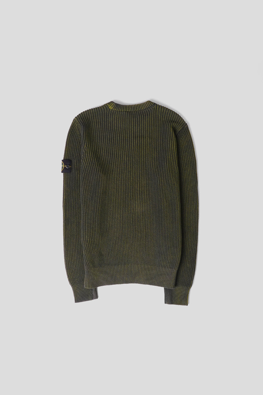 Stone Island - PULL EN MAILLE TRICOTÉ VERT FONCÉ - LE LABO STORE