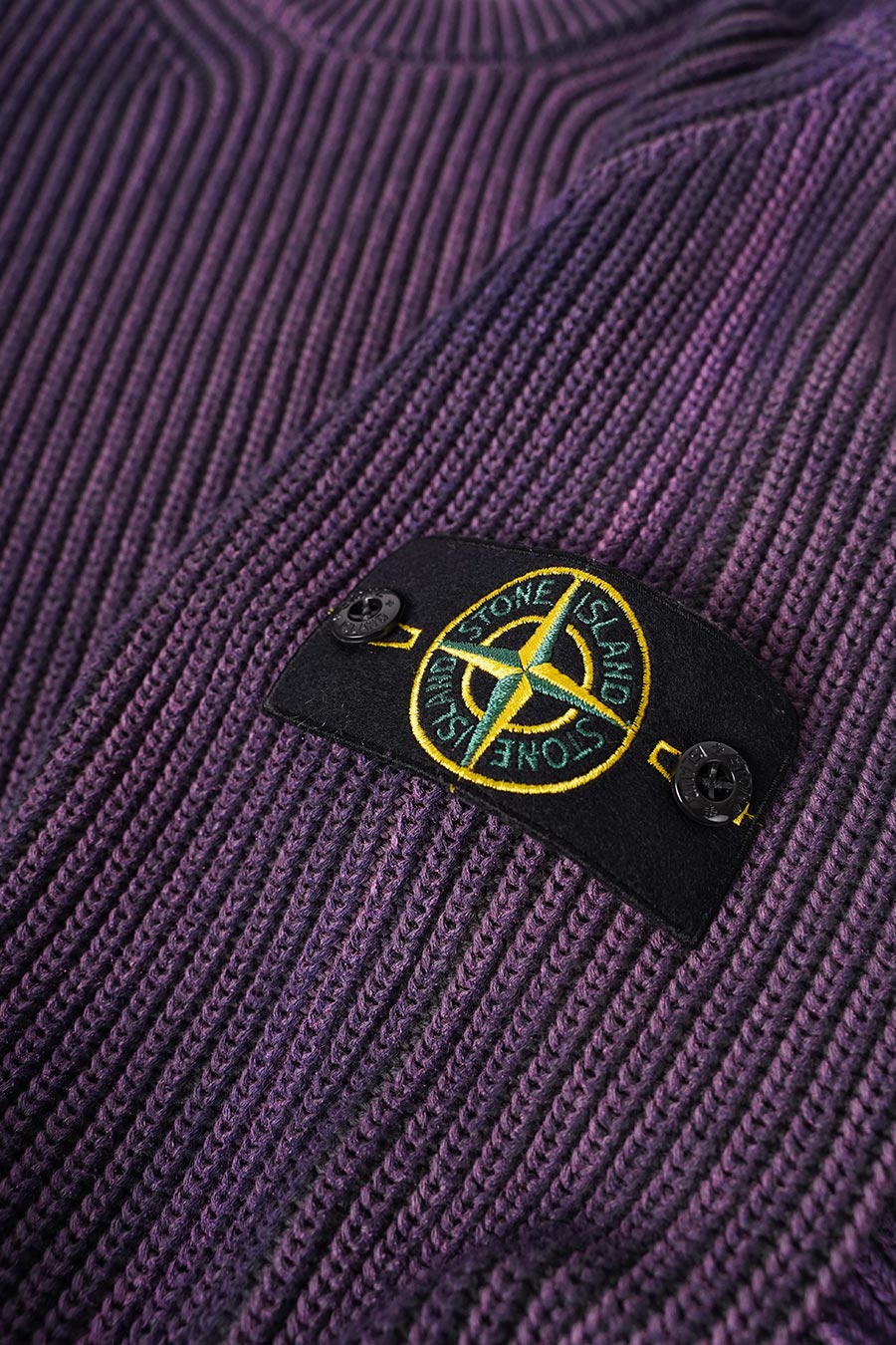 Stone Island - PULL EN MAILLE TRICOTÉ VIOLET - LE LABO STORE