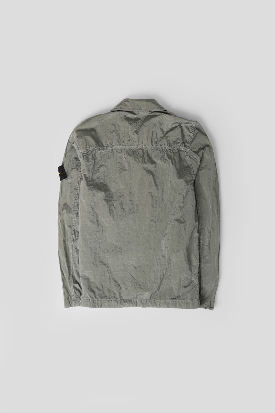 Stone Island - PEARL GREY METALLIC NYLON OVERSHIRT  - LE LABO STORE
