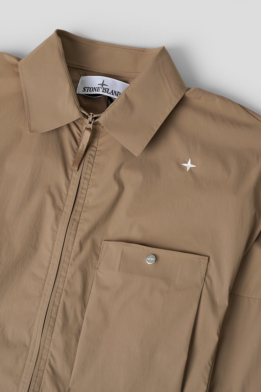 Stone Island - SURCHEMISE STELLINA BRUN CENDRÉ - LE LABO STORE