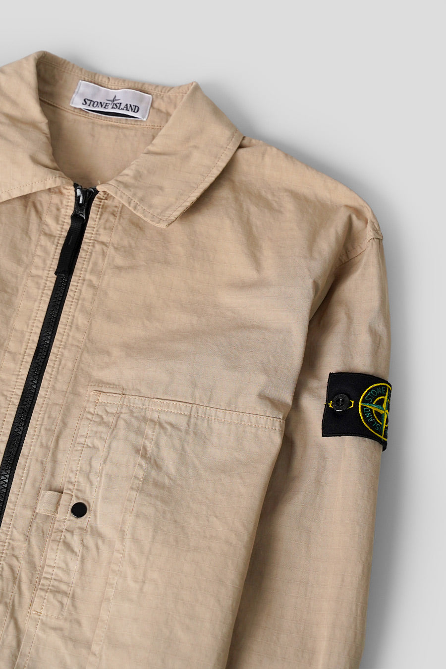 Stone Island - DESERT RIPSTOP ZIP-UP OVERSHIRT - LE LABO STORE