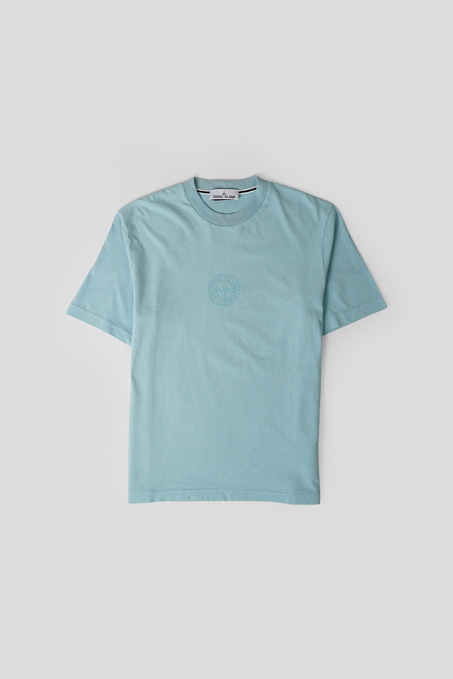 Stone Island - T-SHIRT CAMO COMPASS BLEU CENDRÉ - LE LABO STORE