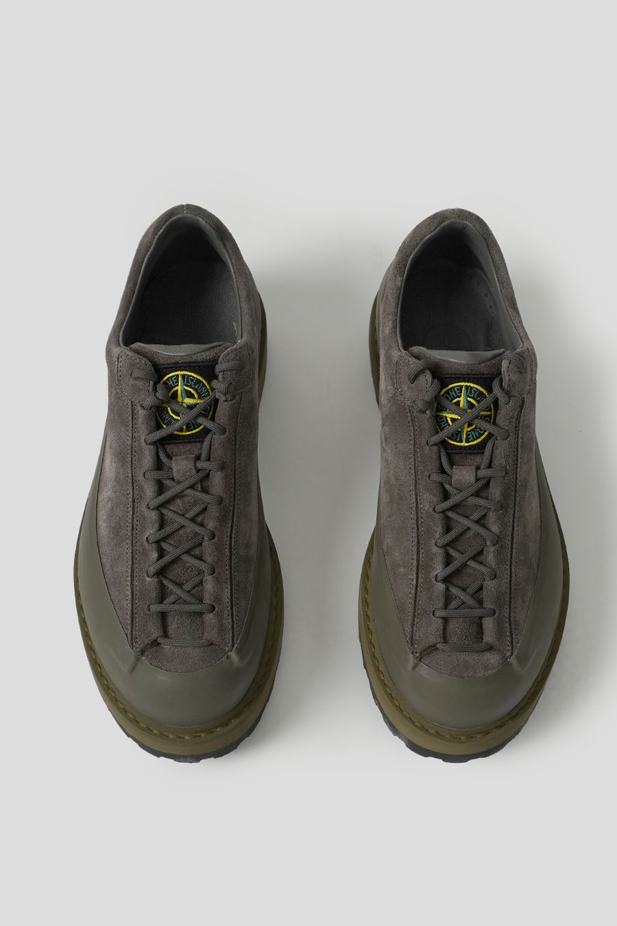 Stone Island - CHAUSSURES EN DAIM VERT MILITAIRE - LE LABO STORE