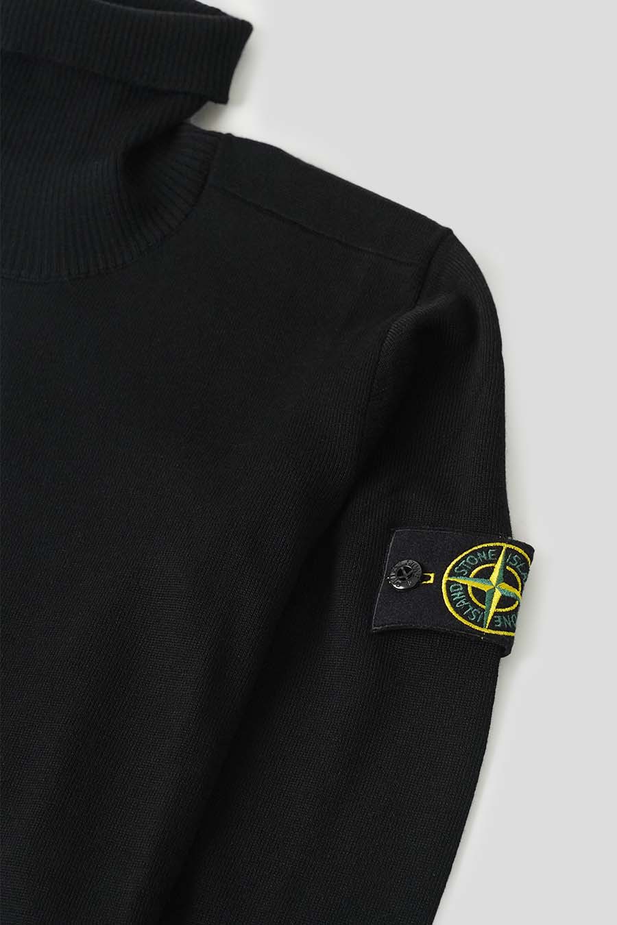 Stone Island - PULL À COL ROULÉ NOIR - LE LABO STORE