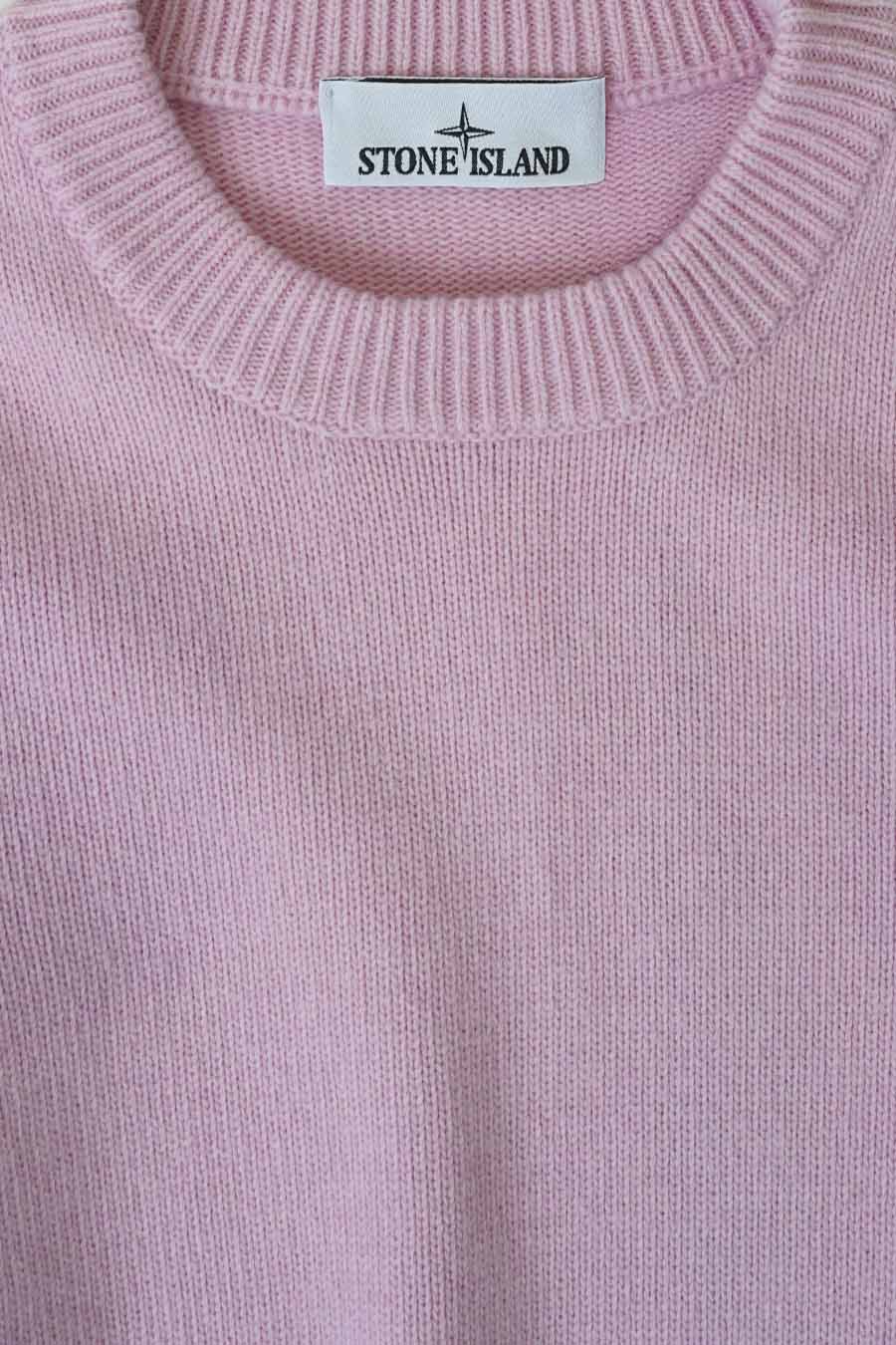 Stone Island - PULL EN LAINE ROSE - LE LABO STORE