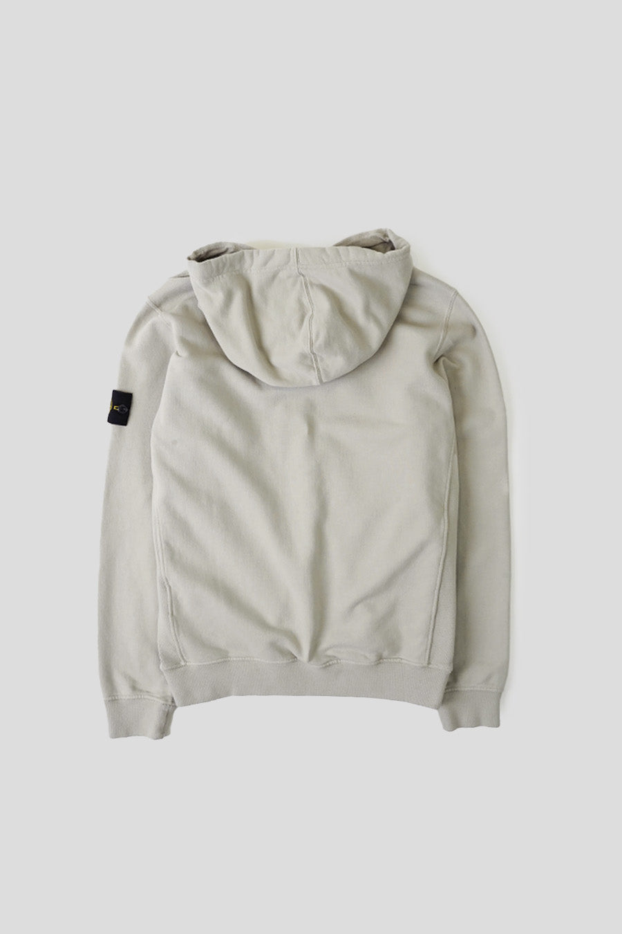 Stone Island - SWEAT-SHIRT À CAPUCHE ZIPPÉ GRIS PERLE - LE LABO STORE