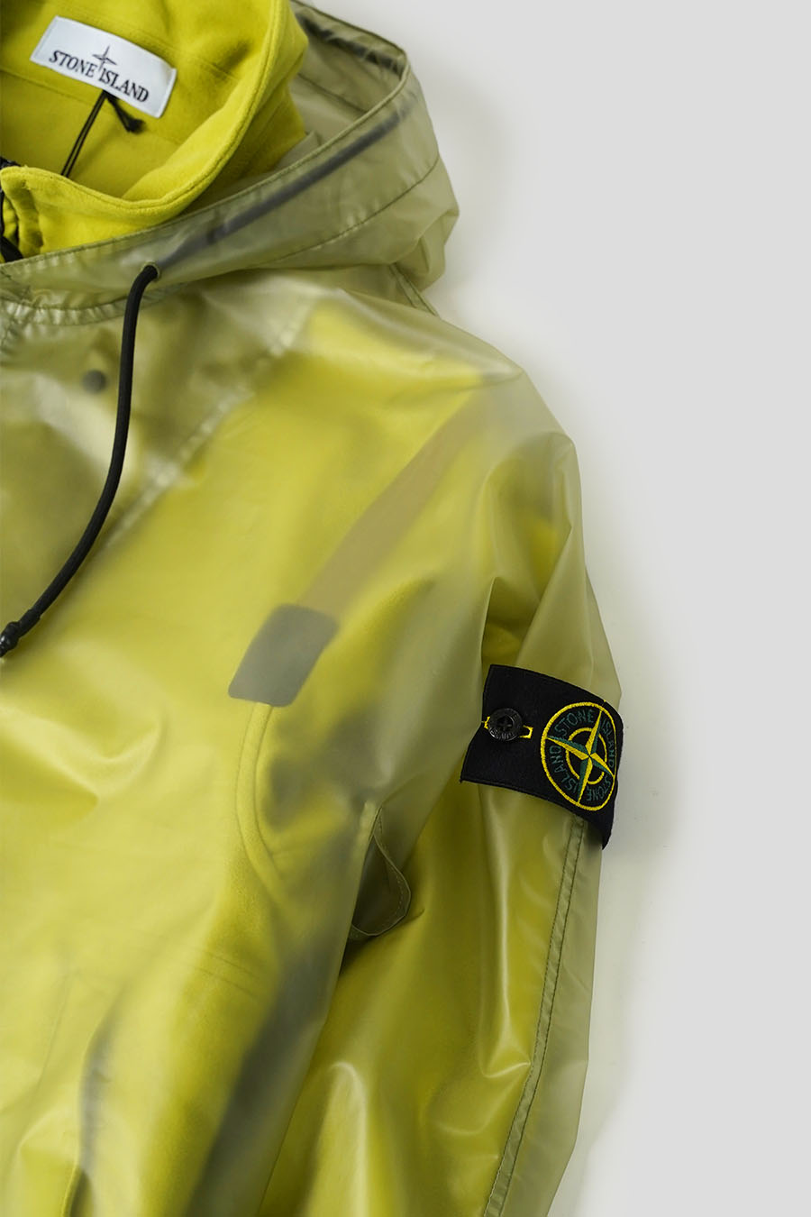 Stone Island - VESTE TRANSLUCENT COVER + COTTON MOLESKIN VERT FOUGÈRE - LE LABO STORE