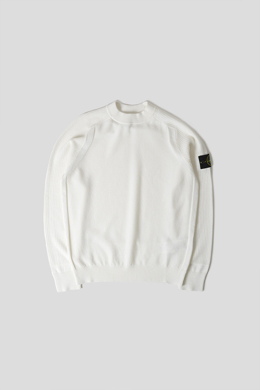 Stone Island - WHITE KNITTED JUMPER - LE LABO STORE