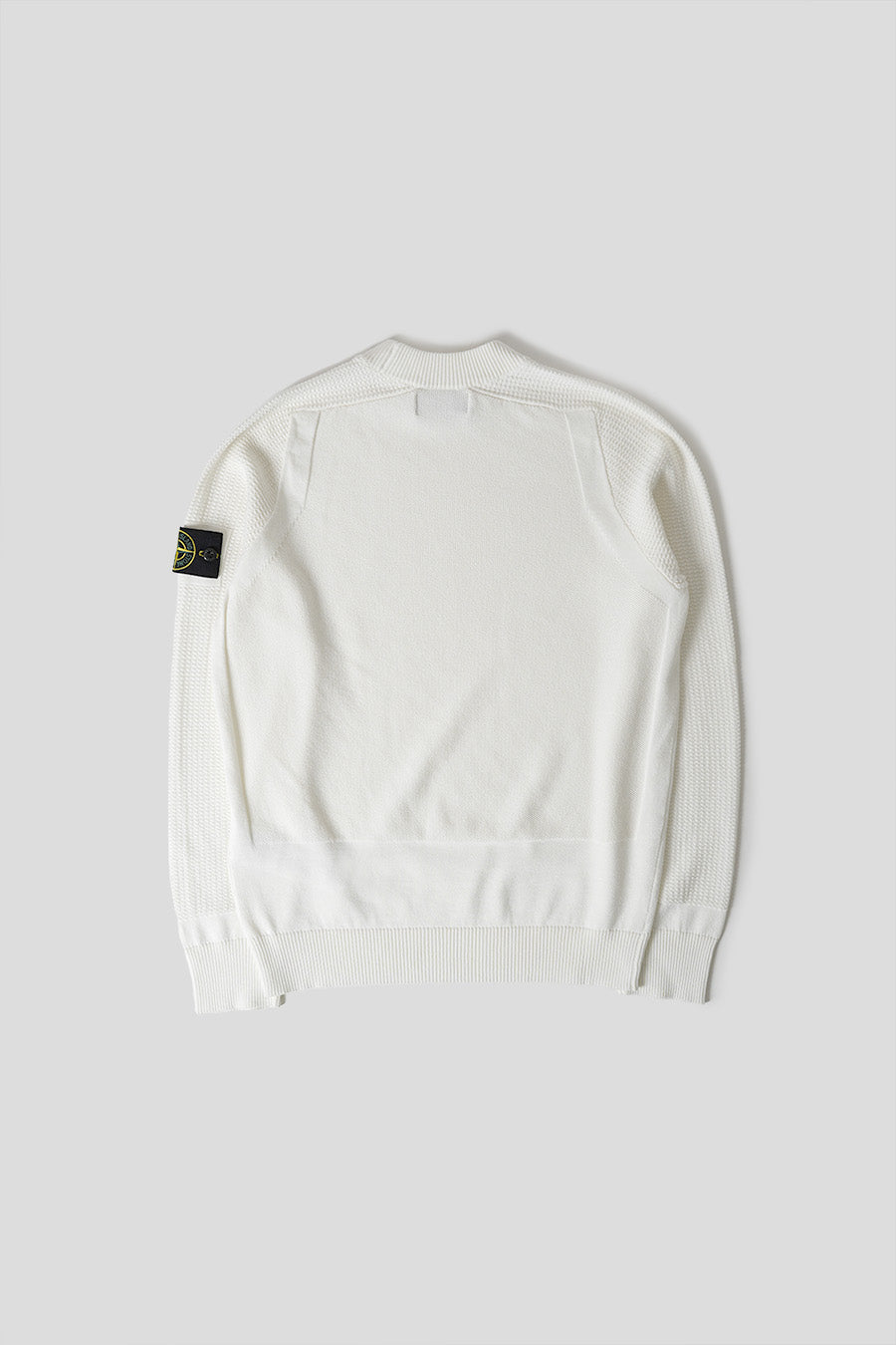 Stone Island WHITE WOVEN PULL – LE LABO STORE - Main Image