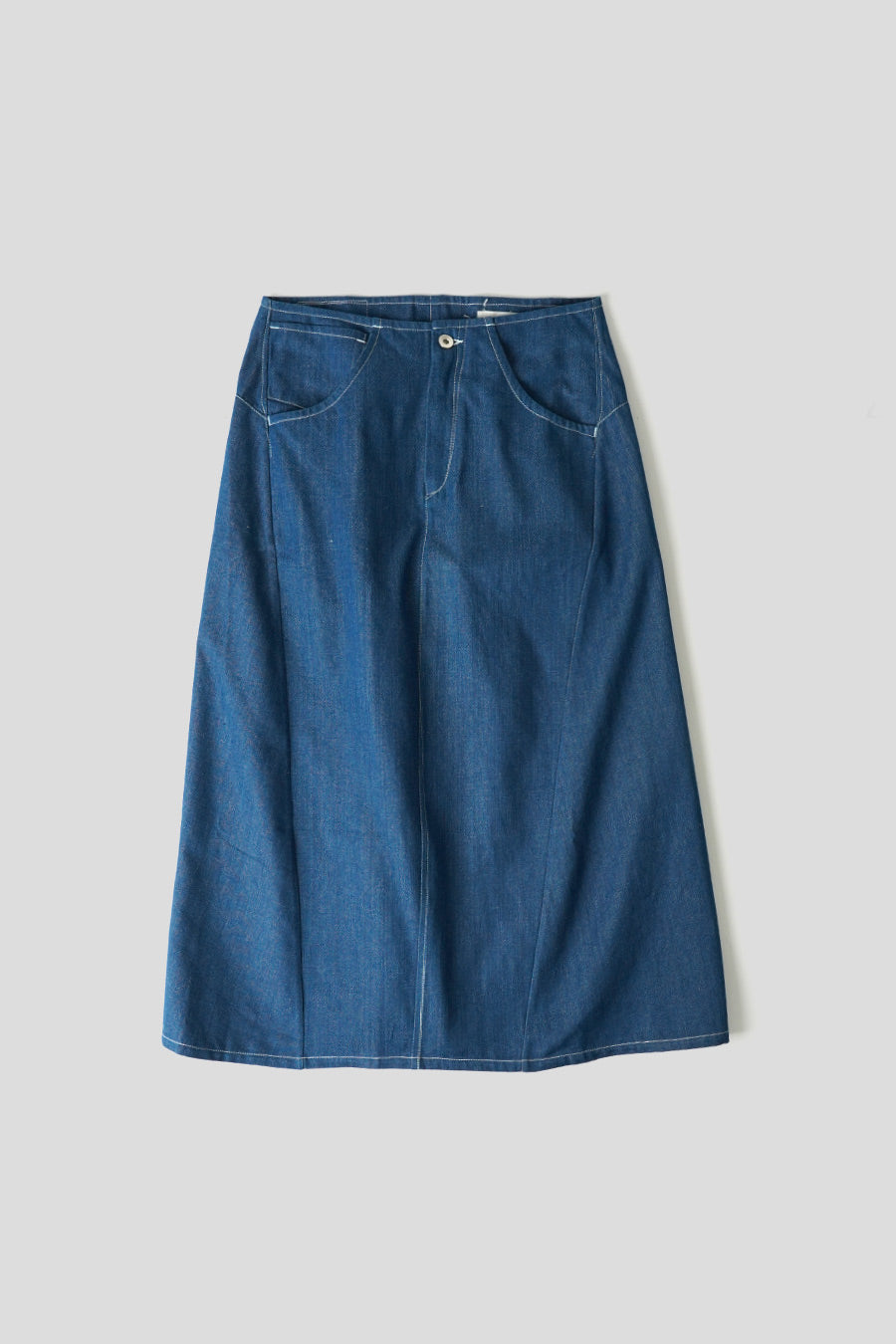 Story mfg. - JUPE TWISTY INDIGO DENIM - LE LABO STORE