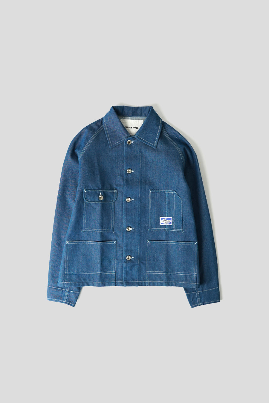 Story mfg. - VESTE RAILROAD INDIGO DENIM - LE LABO STORE