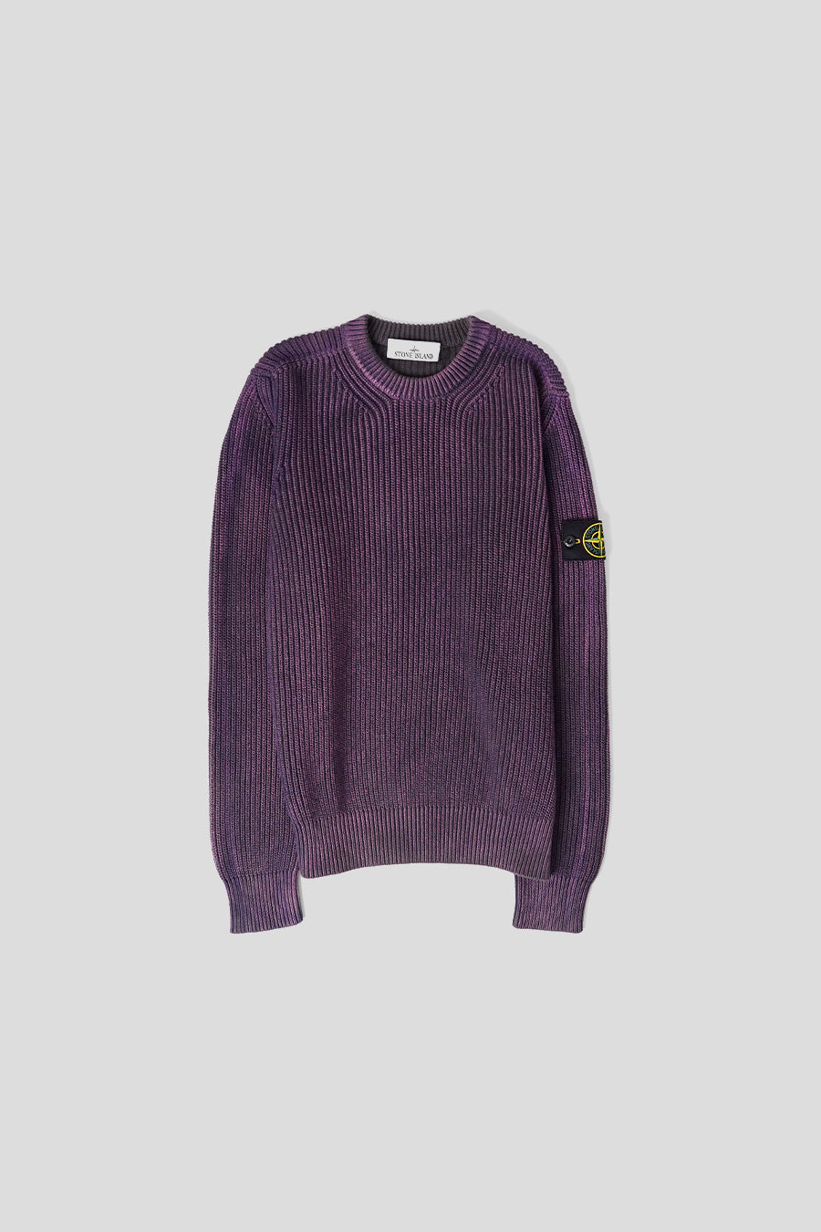 Stone Island - PULL EN MAILLE TRICOTÉ VIOLET - LE LABO STORE