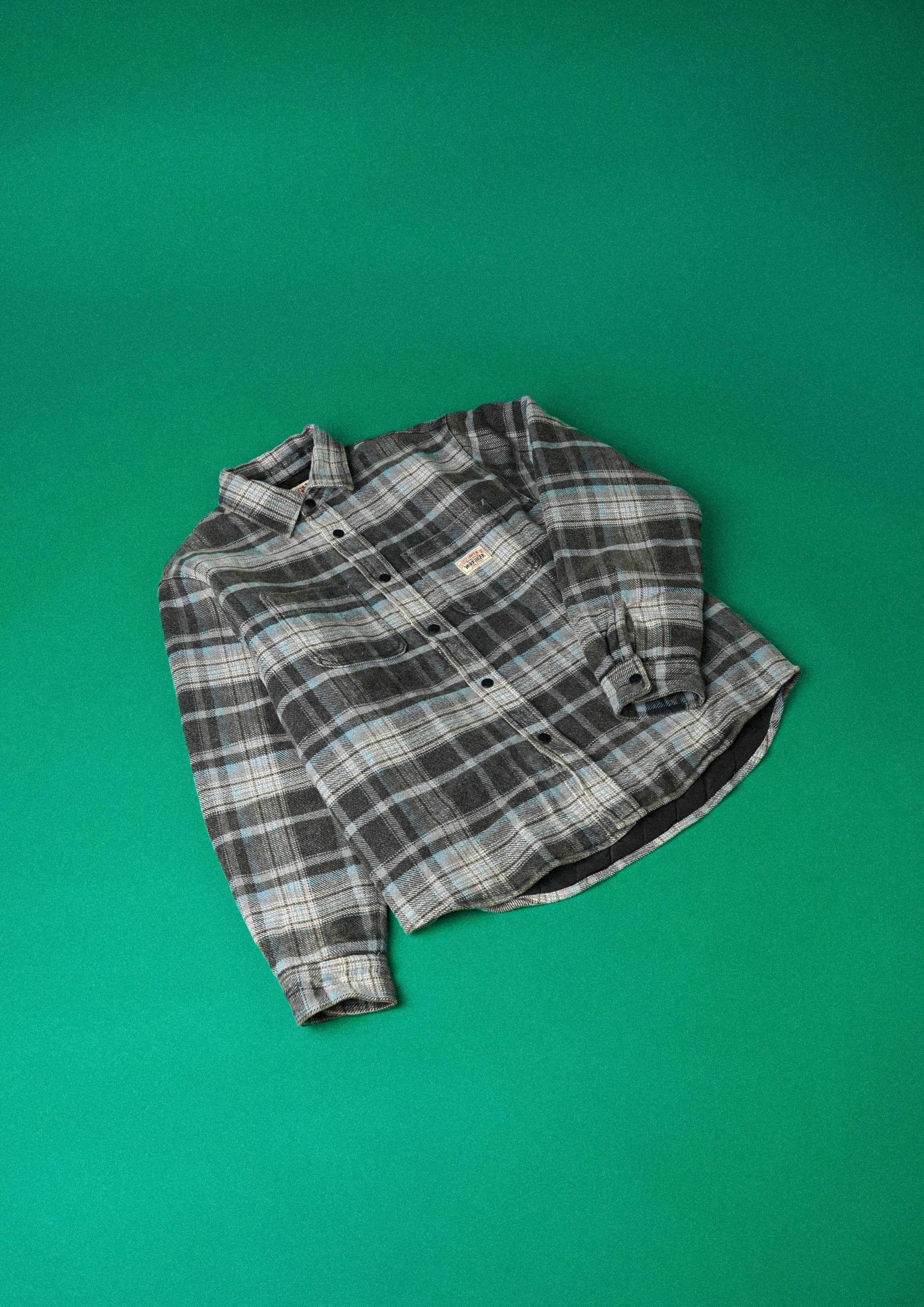 Stussy - CHEMISE HEAVY PLAID BLEU - LE LABO STORE