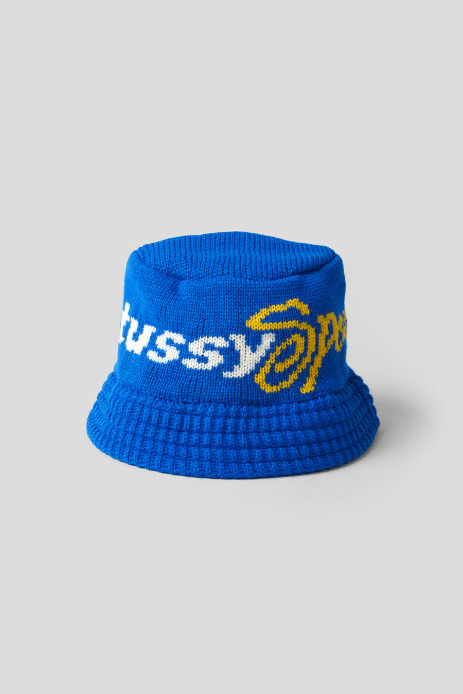 Stussy - BLUE KNIT STUSSY SPORT BUCKET HAT - LE LABO STORE