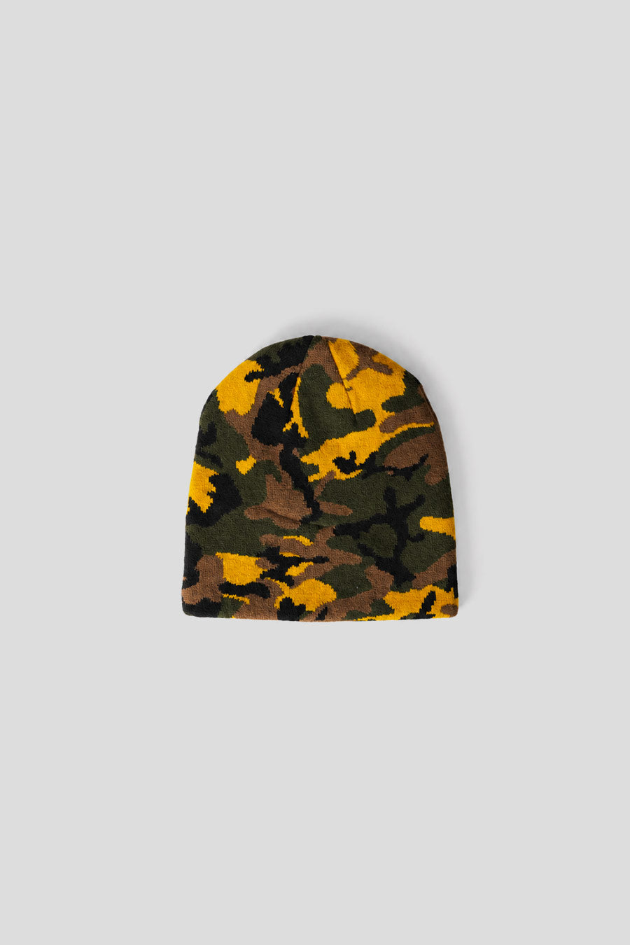Stussy - BEANIE BASIC JACQUARD SKULLCAP YELLOW CAMOUFLAGE - LE LABO STORE