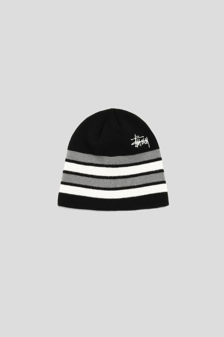 Stussy - BONNET SKULLCAP BASIC STRIPED NOIR - LE LABO STORE