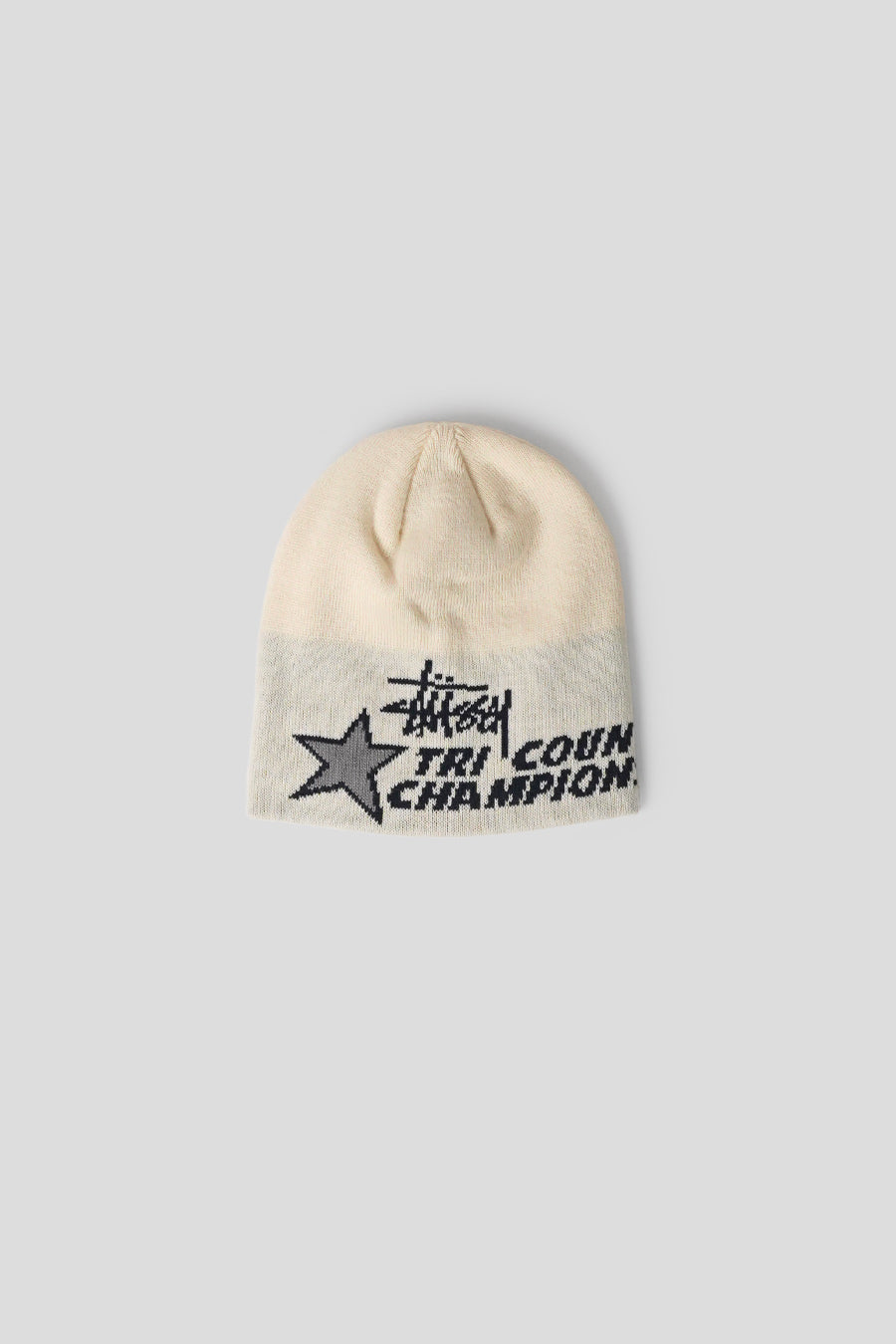 Stussy - BONNET SKULLCAP TRI COUNTRY BLANC NATUREL - LE LABO STORE