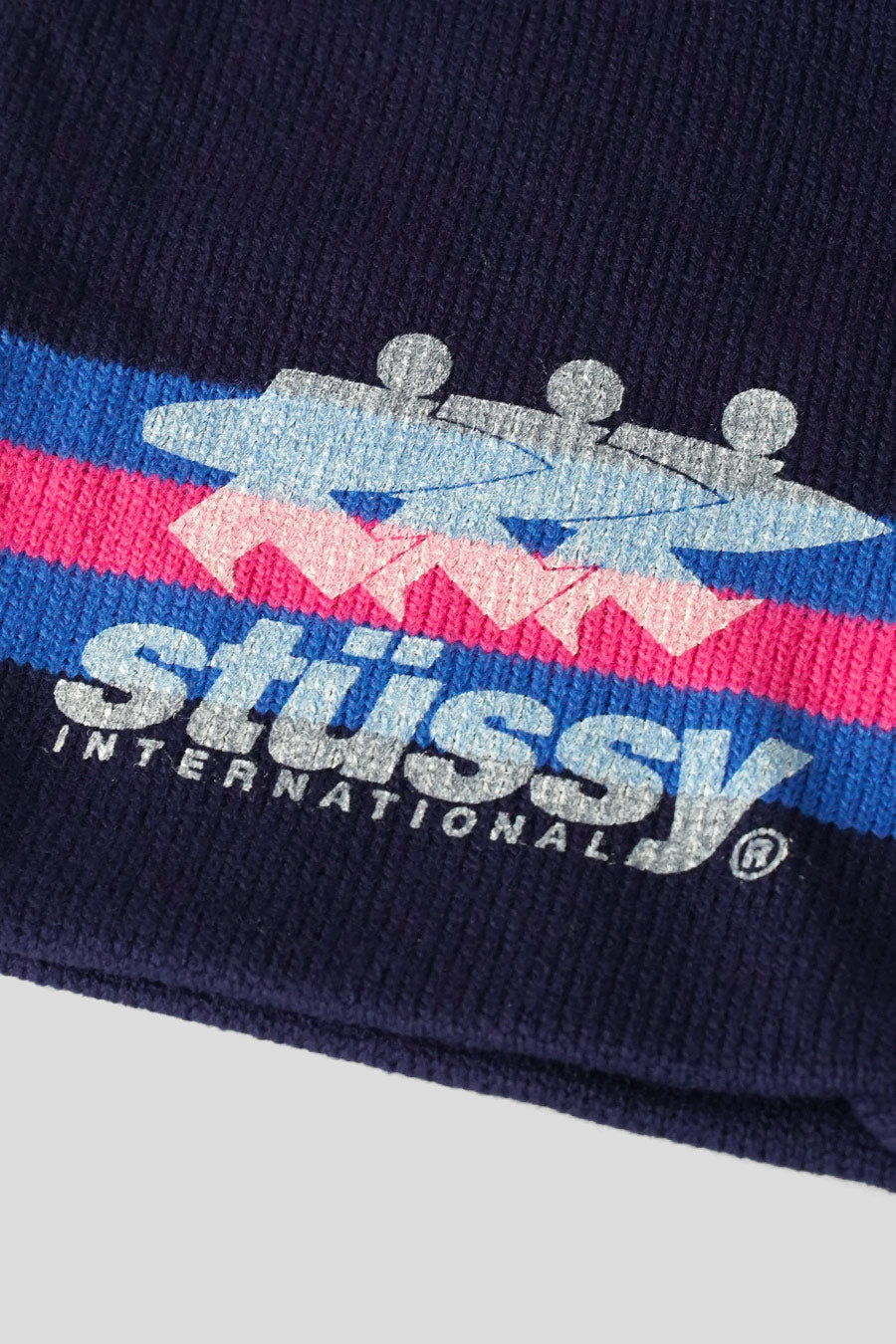 Stussy - BONNET STRIPE SKI BLEU MARINE - LE LABO STORE