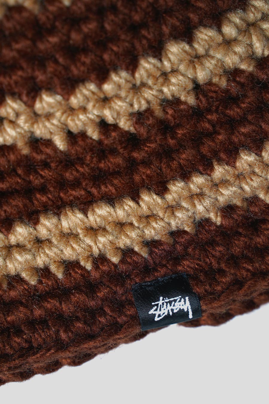 Stüssy - BROWN SWIRL KNIT BUCKET HAT – LE LABO STORE