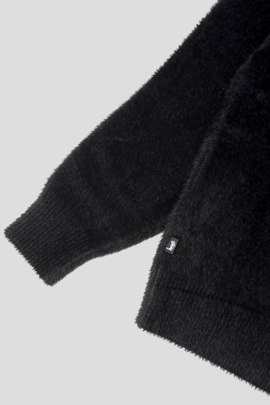 Stussy - BLACK SHAGGY CARDIGAN