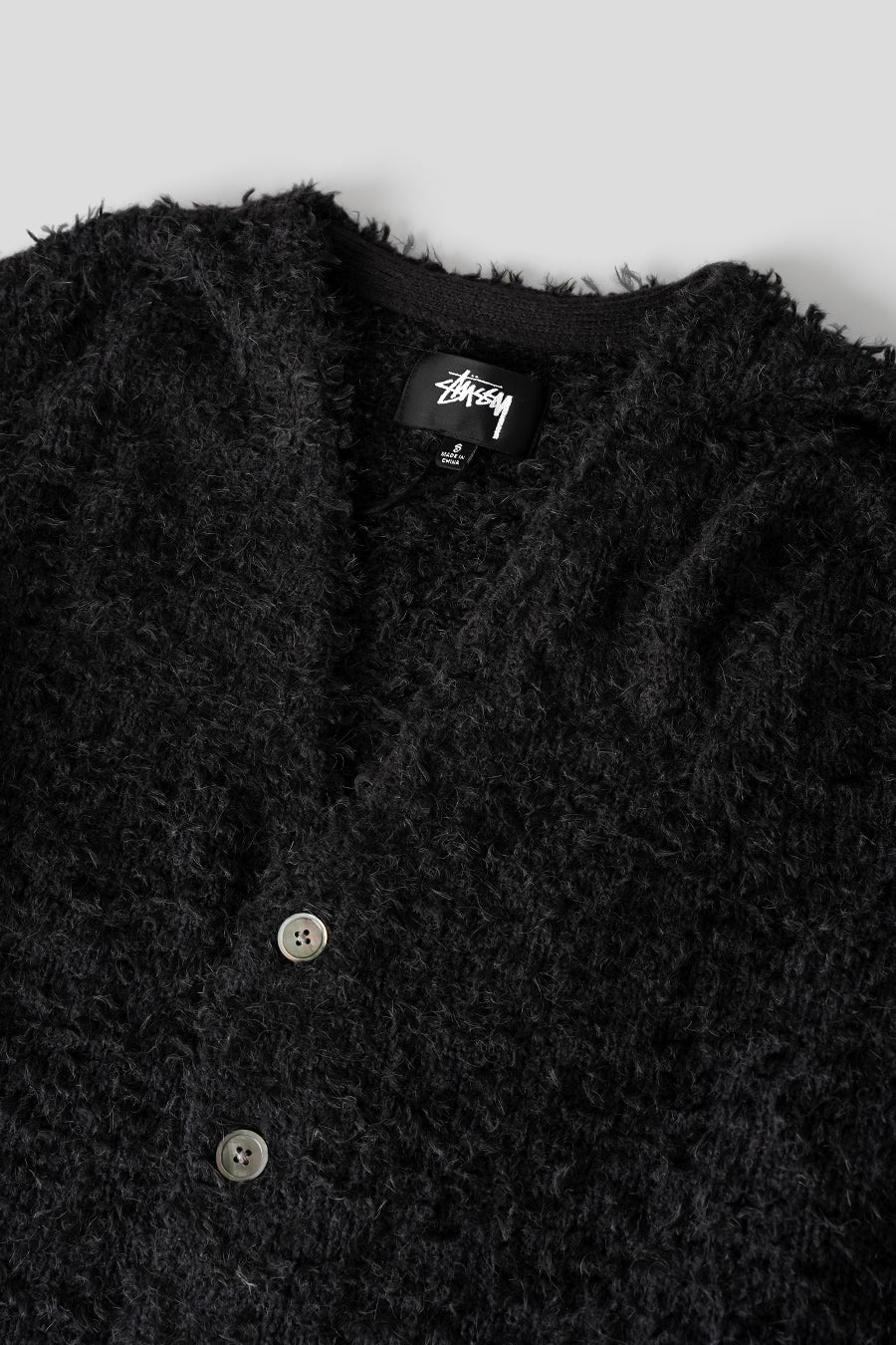 Stussy - CARDIGAN TEXTURED NOIR - LE LABO STORE