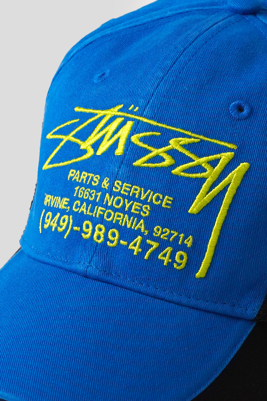 Stussy - BLUE LP SERVICE MESH STRAPBACK CAP – LE LABO STORE