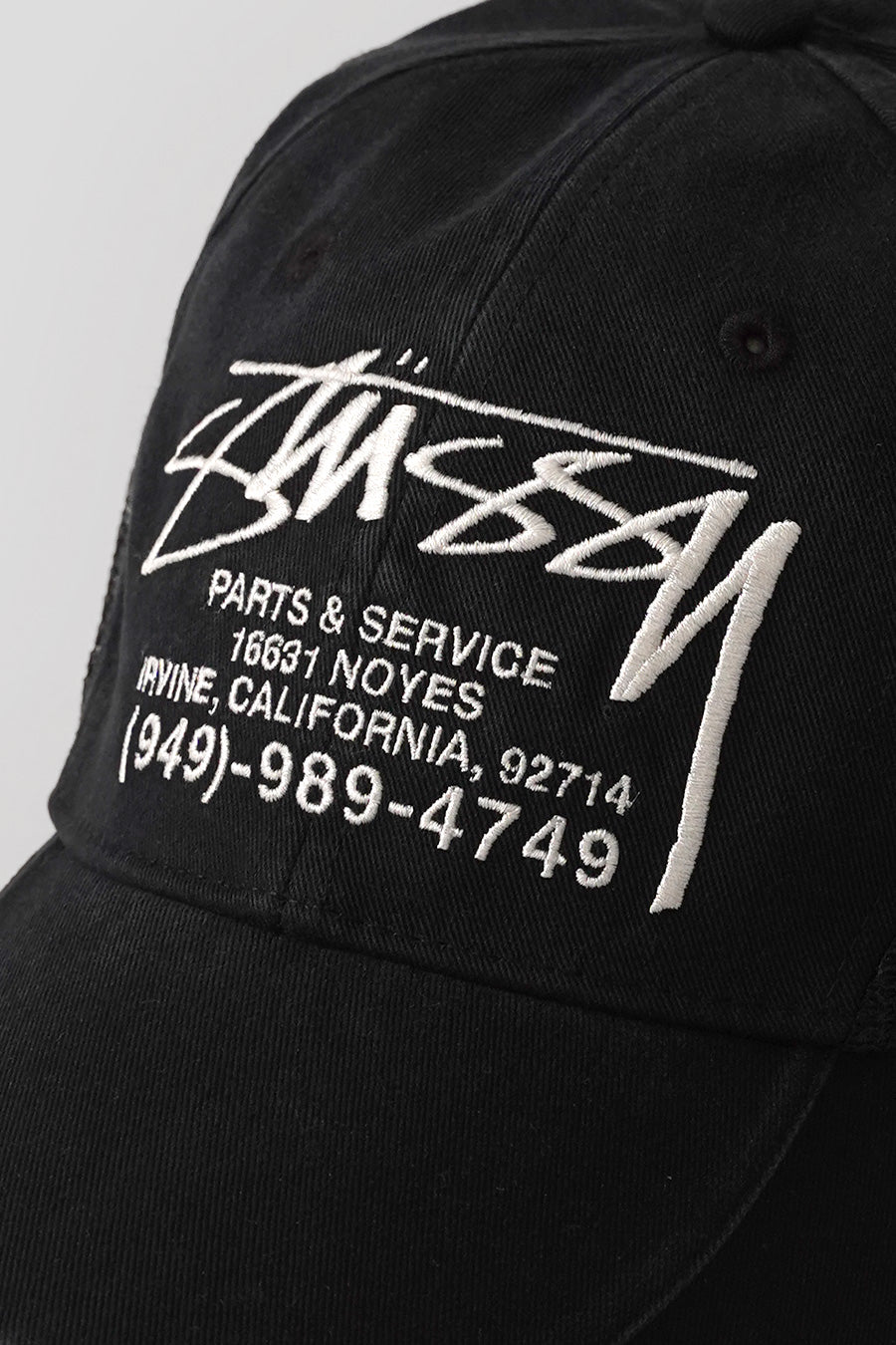 Stussy - BLACK LP SERVICE MESH STRAPBACK CAP – LE LABO STORE