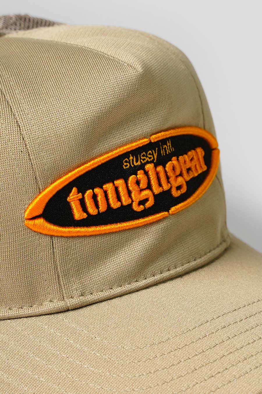 Stussy - CASQUETTE MD TOUGH GEAR TRUCKER KHAKI MARRON - LE LABO STORE