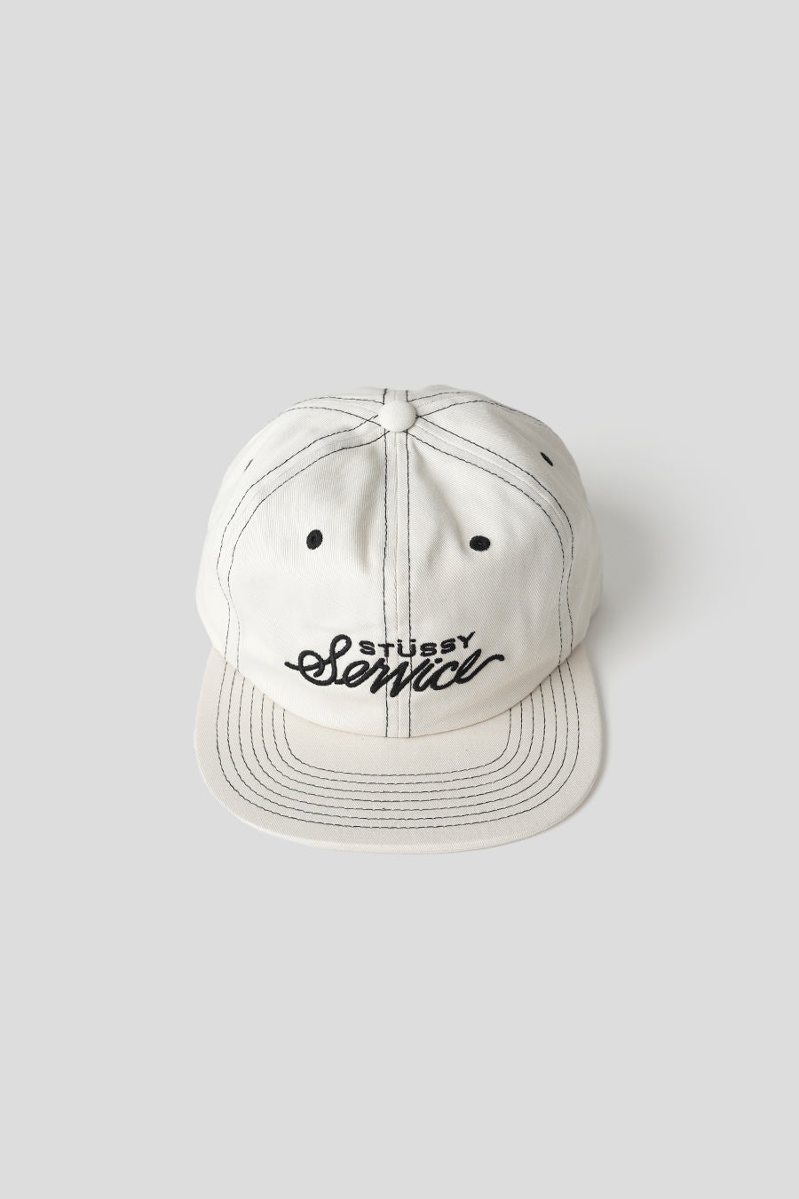 Stussy - NATURAL MID-DEPTH SERVICE STRAPBACK CAP - LE LABO STORE