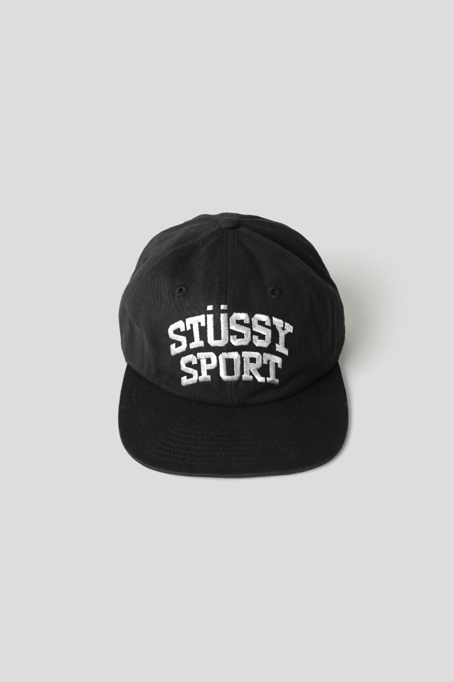 Stussy - BLACK AND METALLIC MID-DEPTH SPORT CAP - LE LABO STORE