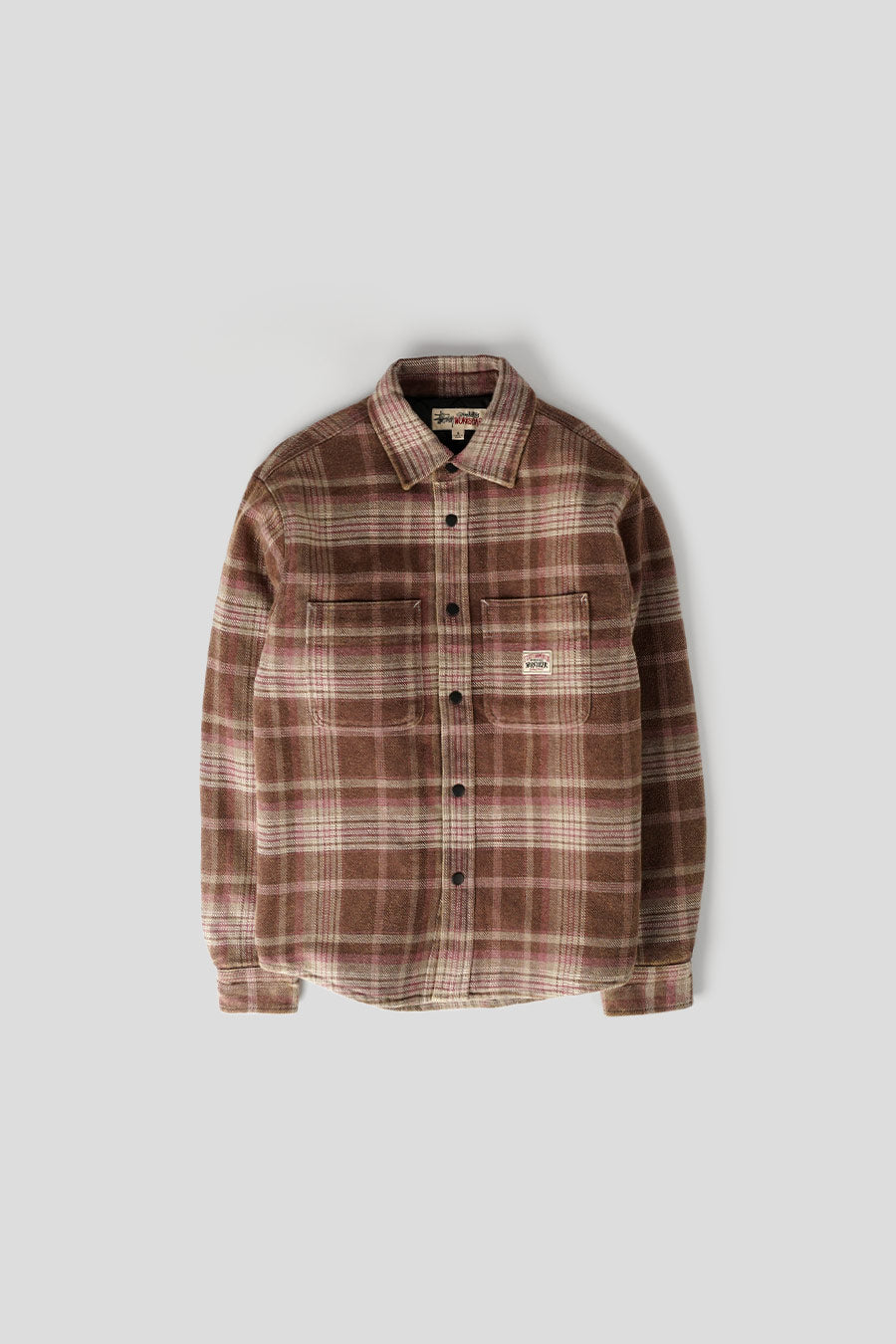 Stussy - CHEMISE HEAVY PLAID MARRON - LE LABO STORE